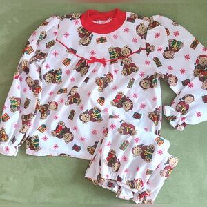 VINTAGE Girl's Christmas Pajama Set